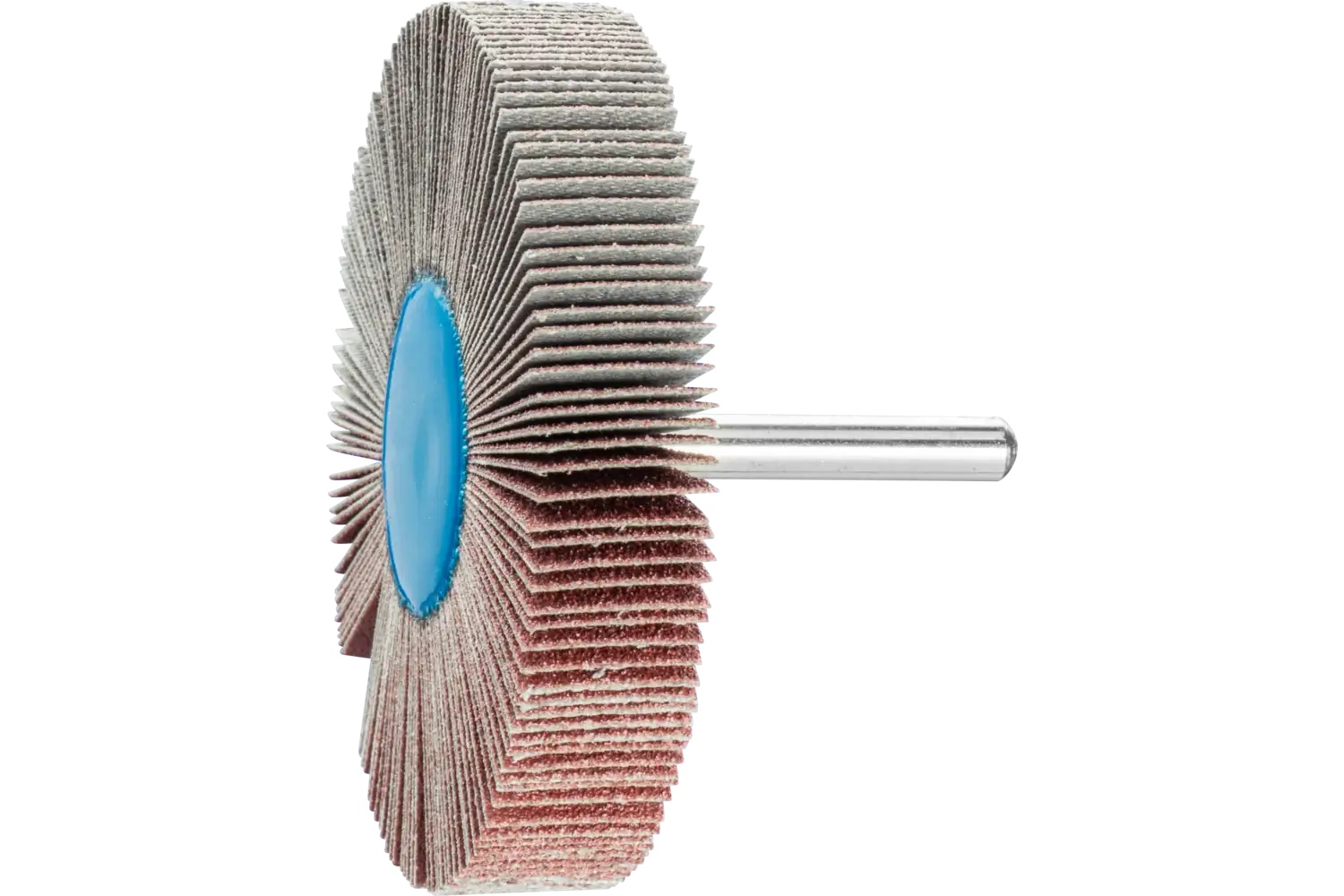 Picture of Pferd Mounted Flap Wheel, 3" X 1/2, 80 Grit, 1/4" Shank, Aluminum Oxide